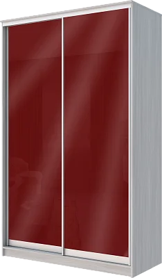картинка Шкаф-купе 2-х дверный с цветным стеклом Бургунд 312 2400 1362 620 от магазина КУПИ КУПЕ